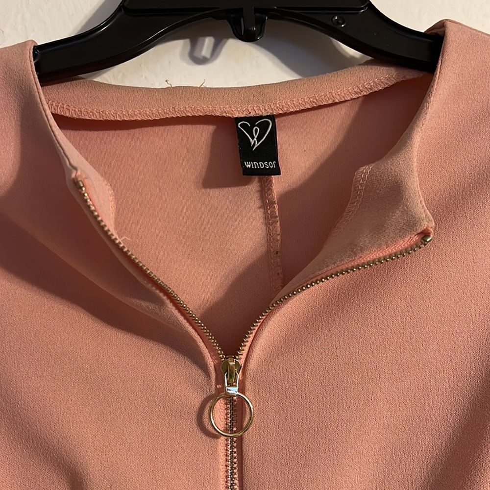 Windsor brand peplum zip front blazer - Picture 2 of 3